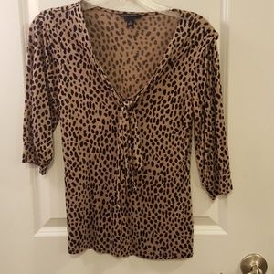 Leapard print top
